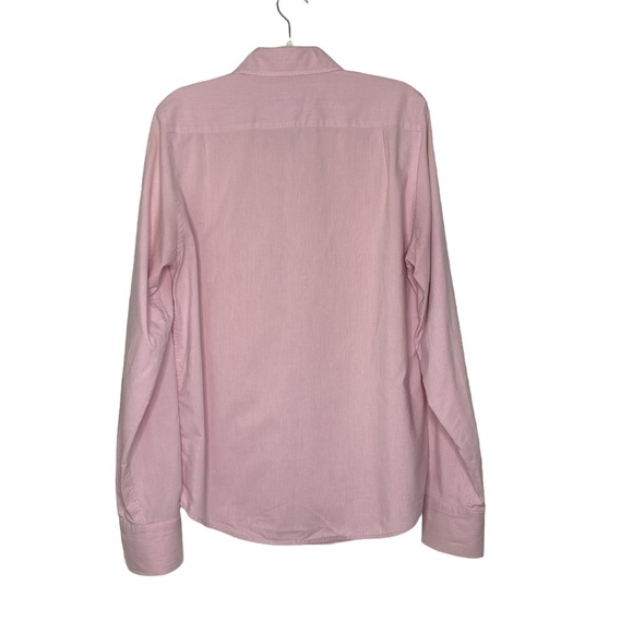 ABERCROMBIE Pink Muscle Fit Shirt Preppy Business Casual Polished Basic Sz M - Picture 4 of 12